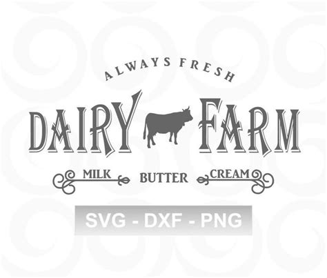 Dairy SVG Farm SVG Cow SVG Farmhouse Svg Kitchen Svg | Etsy | Farm logo design, Farmers market ...