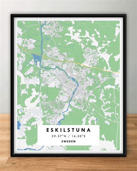 ESKILSTUNA City Digital Map Poster – Geographical | Maps & More