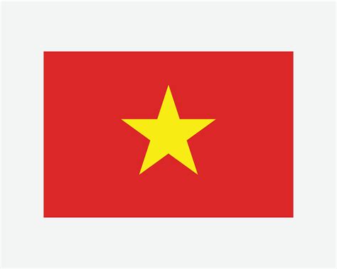 National Flag of Vietnam. Vietnamese Country Flag. Socialist Republic ...