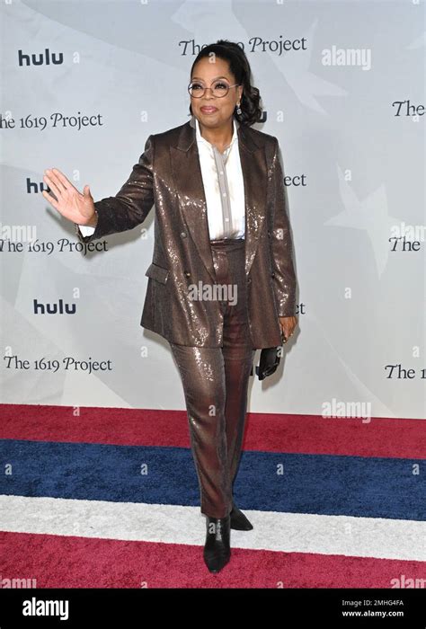 Los Angeles, USA. 26th Jan, 2023. Oprah Winfrey at the premiere for "The 1619 Project" at the ...