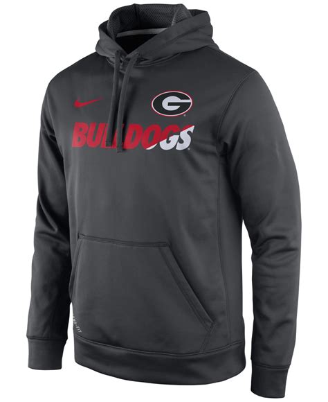 Lyst - Nike Men's Georgia Bulldogs Sideline Ko Hoodie in Gray for Men