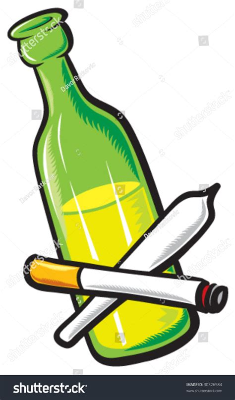 Cigarettes And Alcohol Clipart