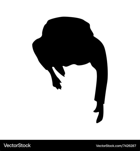 People silhouette view from above Royalty Free Vector Image