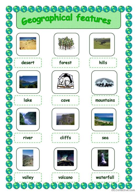 Geographical features pictionary (pi…: English ESL worksheets pdf & doc