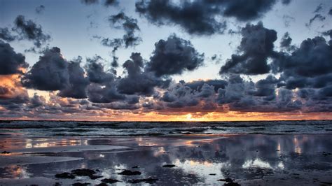 Cloud Horizon Ocean During Sunrise 4K HD Nature Wallpapers | HD Wallpapers | ID #38772