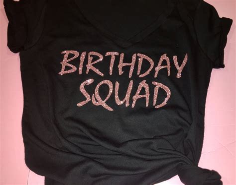 Custom Birthday Squad Shirts , Birthday Party shirts , Group t-shirts ...