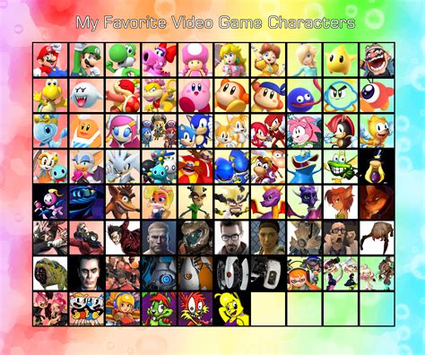 My Favorite Video Game Characters by Alex13Art on DeviantArt