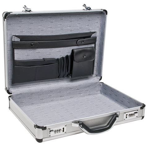 Buy RoadPro Unisex Aluminum Briefcase (Medium - 17.5" x 4" x 13" Silver ...