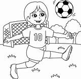 Soccer Coloring Page Vector Art Icons And Graphics For Free Download sketch template