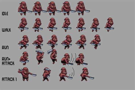 Free Orc Sprite Sheets Pixel Art Download - CraftPix.net