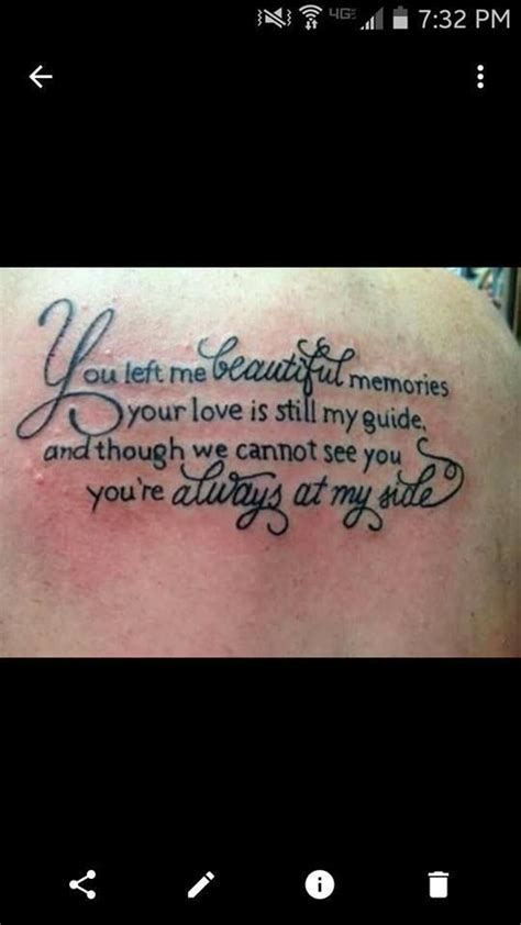 Memorial Tattoo Quotes, Remembrance Tattoos, Memorial Tattoo Husband, Brother Tattoos, Dad ...