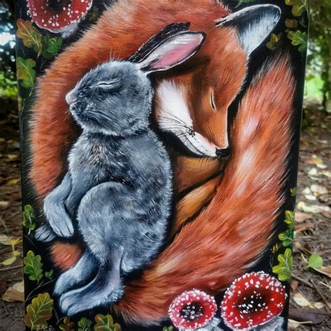 Fox and Rabbit - Etsy