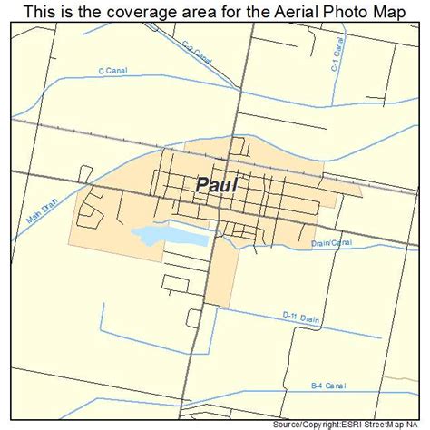 Aerial Photography Map of Paul, ID Idaho