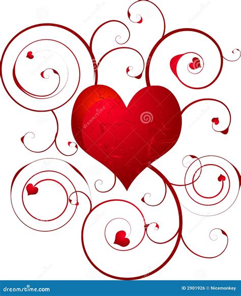 Love heart swirl stock vector. Image of isolated, button - 2901926