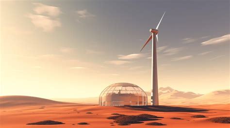 Premium AI Image | solar panels and wind turbines under blue sky with ...