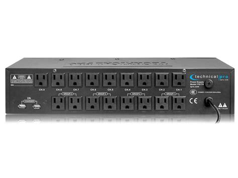 Rack Mount 17 Outlet Power Supply