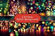 Christmas Bokeh Backgrounds | Textures ~ Creative Market