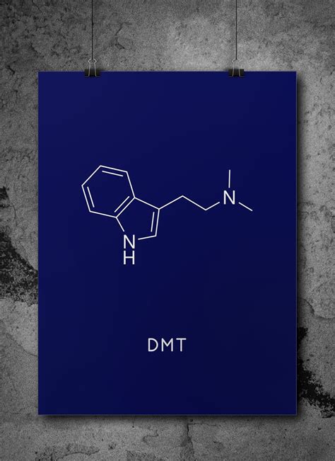 Instant Download DMT Molecule Printable Chemistry Wall Art | Etsy