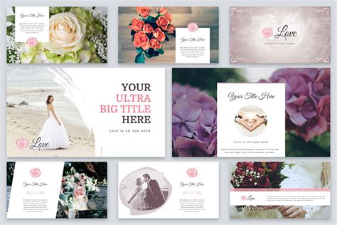 Love - Wedding Powerpoint Template | Creative PowerPoint Templates ~ Creative Market