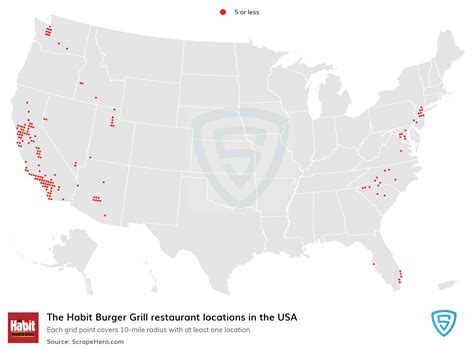 Number of The Habit Burger Grill locations in the USA in 2024 | ScrapeHero