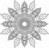 Mandala Coloring Pages Adult Sheet Printable Page  sketch template