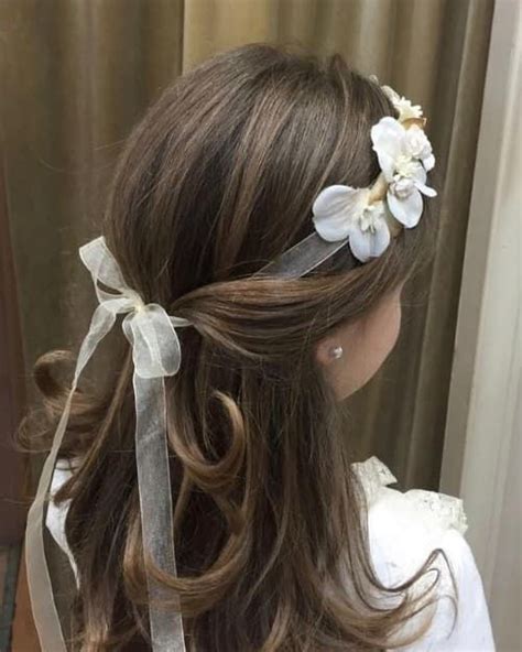 First Holy Communion Hairstyles With Veil