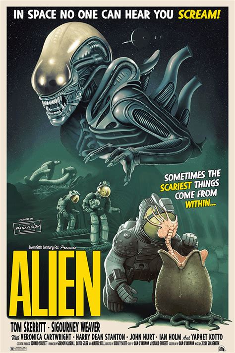 Alien by Tom Walker - Home of the Alternative Movie Poster -AMP-