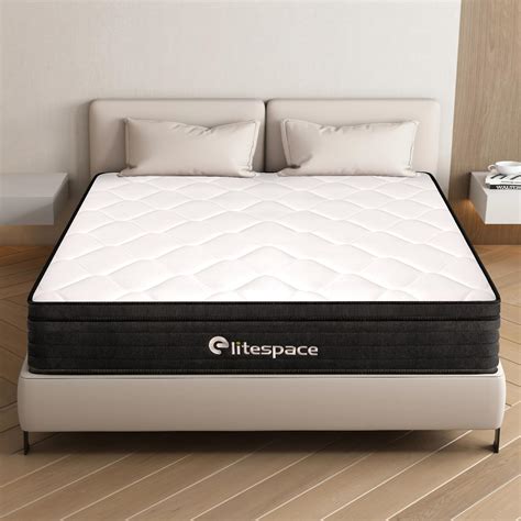 **SEE NOTES**elitespace King Size Mattress,12 Inch Hybrid Mattress in a Box with Gel Memory Foam ...