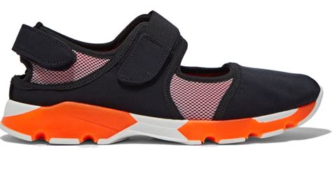 Lyst - Marni Women's Velcro Strap Sneakers In Black And Orange in Orange