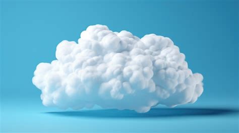 Premium Photo | 3d cloud isolated on blue background