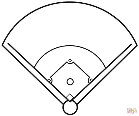 Baseball Field Coloring Page