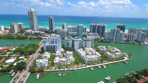 midbeach miami beach drone aerial video Stock Footage Video (100% ...