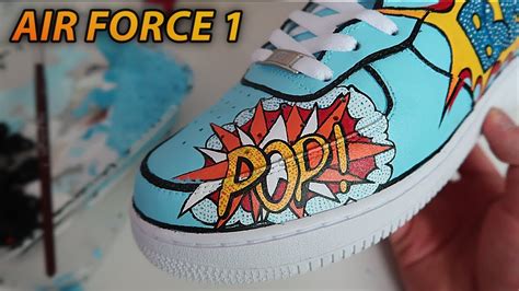 Custom AIR FORCE 1's (POP ART!) - YouTube