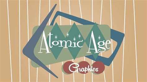 Atomic Mid Century Retro Design Elements adobe Illustrator - Etsy