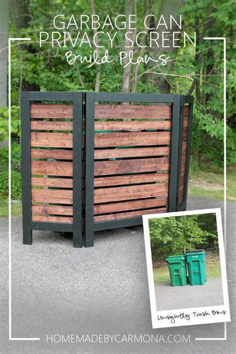 Garbage Can Privacy Screen - Home Made by Carmona