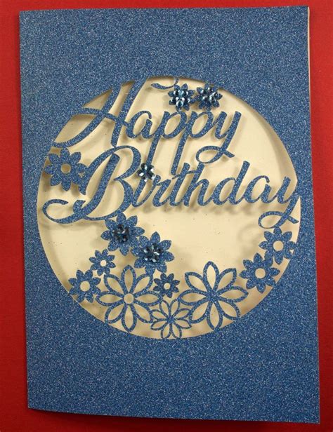 Intricate Cut Floral Birthday Card for the Cricut Maker | Cricut birthday cards, Cricut birthday ...