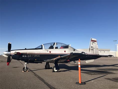 A T6 Texan II from The Air Force Academy sits in the ramp at KAPA : r/aviation