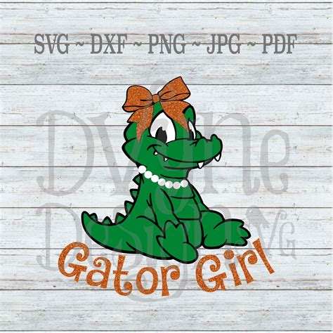 Florida Gator Girl SVG Florida Gators SVG Gator Girl Vinyl - Etsy