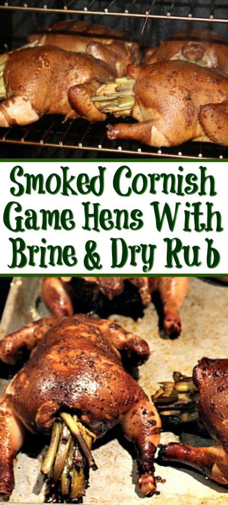 Smoked Cornish Game Hens With Brine And Dry Rub Recipe - That Guy Who Grills