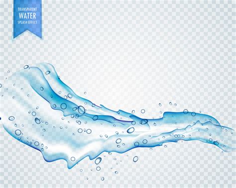 transparent water splash with drops in light blue color flowing Vector. Choose from thousands of ...