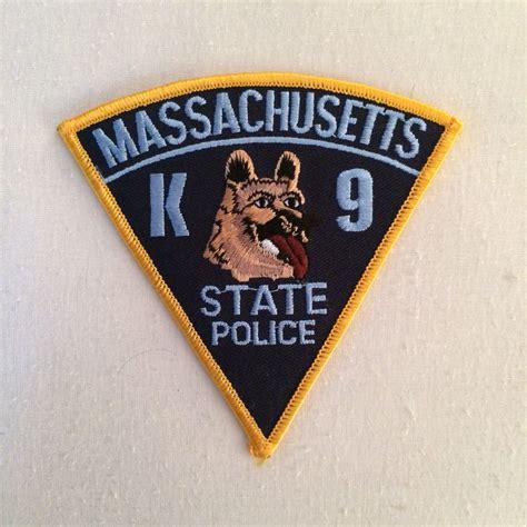 Mass State Police K9 | Police patches, State police, Police