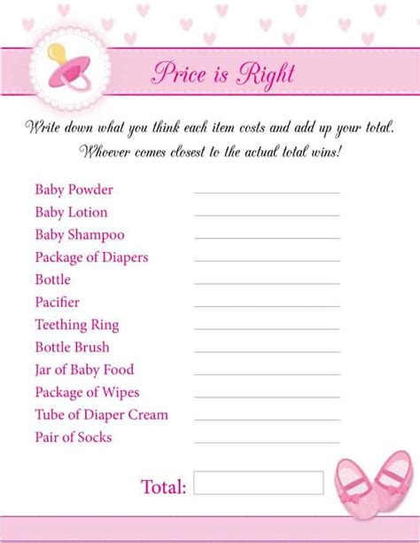 8 Free Printable Baby Shower Games for Girls - Simply Stacie