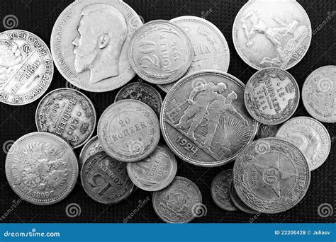 Silver antique coins stock photo. Image of close, pirate - 22200428