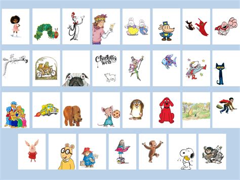 Iconic Childrens Book Characters Gallery Wall-classroom - Etsy