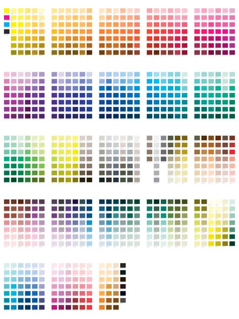 2024 Pantone Color Chart Template - Fillable, Printable PDF & Forms ...