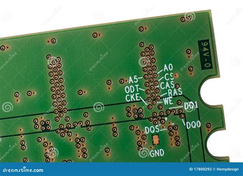 Memory Chip Circuit Board Detail Stock Photo - Image of computer, byte: 17800292