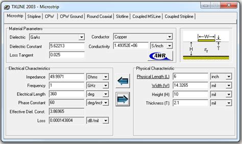 PCB Designer: TxLine 2003 - Impedance Calculator