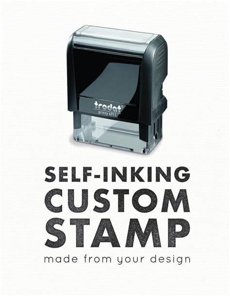 Custom Self-inking Stamp Custom Logo Stamp Eco-friendly Packaging Stamp ...