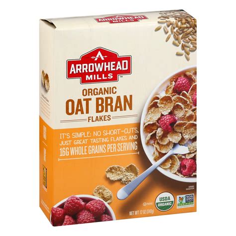 Arrowhead Mills Organic Oat Bran Flakes - Shop Cereal at H-E-B