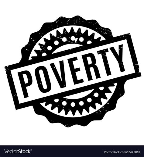 Poverty rubber stamp Royalty Free Vector Image